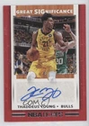 2019-20 Panini NBA Hoops Great SIGnificance Thaddeus Young #GS-TYG Auto 0nr3