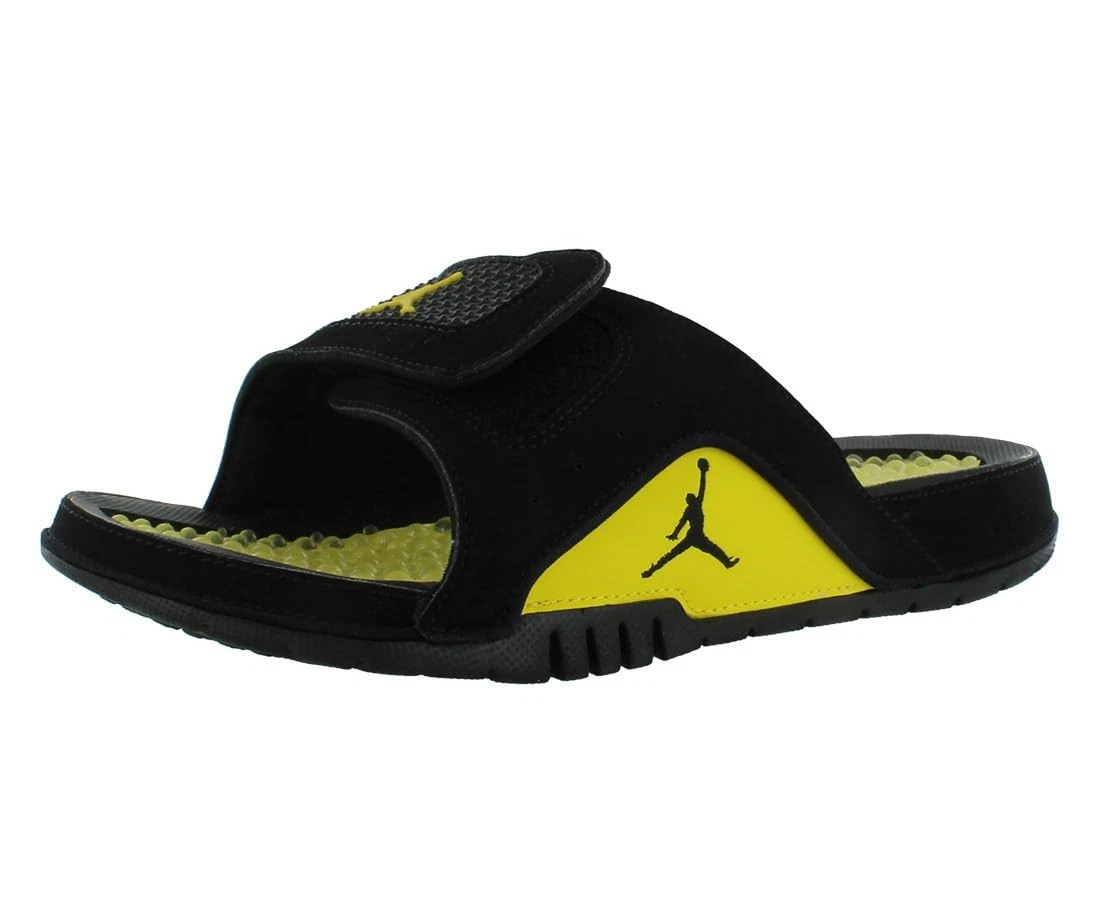 Nike Jordan Hydro IV Retro Slides Uomo (Nero Giallo Tour 12)