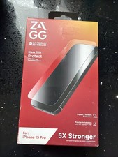 New ZAGG Invisible Shield GLASS ELITE PROTECT Screen Protector for iPhone 15 Pro