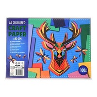 Farbiges Papier A4 FüR Bastelarbeiten, 5 Farben, 100 Blatt, 80 G/M²