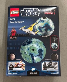 LEGO 9674 Star Wars, Naboo Starfighter & Planet (Series 1) w/ MINIFIGURE, SEALED