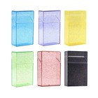 Clear Hard Plastic Crushproof Cigarette Case Cigarettes Box for 20 Regular Size