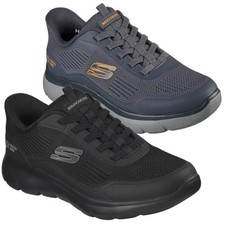 Mens Skechers Summits Leyter Slip-Ins Casual Smart Trainers Sizes 7 to 13