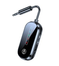 Bluetooth Transmitter Receiver Aux Adapter, Low Latency Dual Link Airplane Bl...