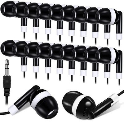 Konohan 25-Pack Earbuds for Classroom, Student Basic In-Ear Headphones K-12