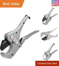 30088 RC-2375 Aluminum Ratchet Pipe Cutter, 1/8" to 2-3/8" Capacity, Lightweight