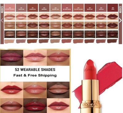 L'Oreal Colour Riche Satin Lipstick Hydrating Argan Oil Vitamin E Choose