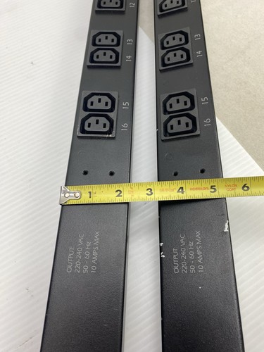 PDU para rack medida APC 885-1736 ILPL 16 salidas 100-120 VCA 10 amperios máximo AP7850 - Foto 18 de 22
