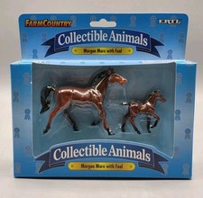 Ertl Farm Country Collectible Animals Morgan Mare with Foal 1995 - NEW 