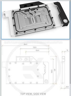 EKWB EK-Quantum Vector TUF RTX 3070 D-RGB GPU Water Block - Nickel + Plexi