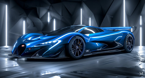 Bugatti GT Concept Car w/Custom Wheels/Rims Custom Built1:12SCALE MODEL Photo - $14,449