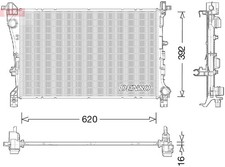 Radiatore acqua motore Denso DRM09046 per 500L FIAT 199LYC1B Natural Power