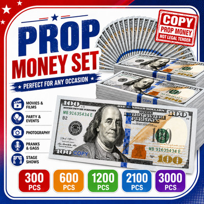 $100 Prop Bills for Movie Film Production Photo Booth Props 300-3000PCS Set