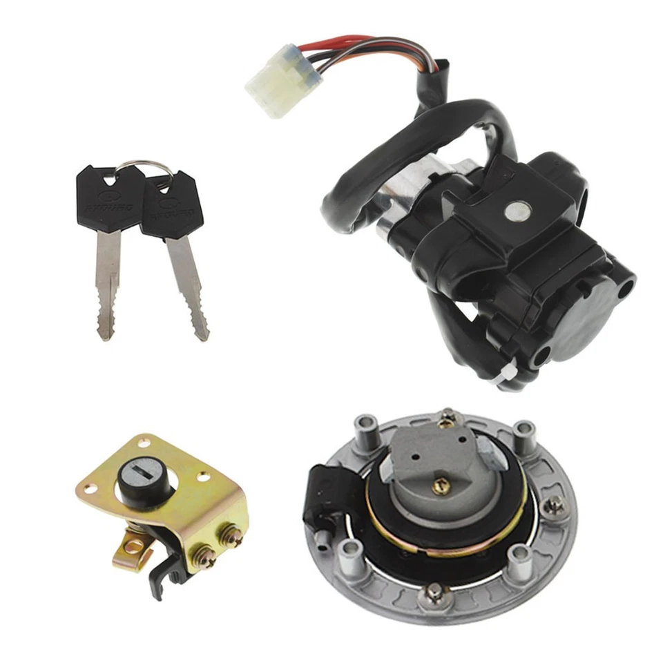 Interruptor de encendido para Suzuki Katana 600 750 1998-2006 tapa de combustible llaves de bloqueo de asiento Foto 4 de 4