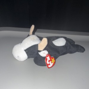 Ty Daisy Cow - Beanie Baby Retired Plush Toy 1994 with Tag