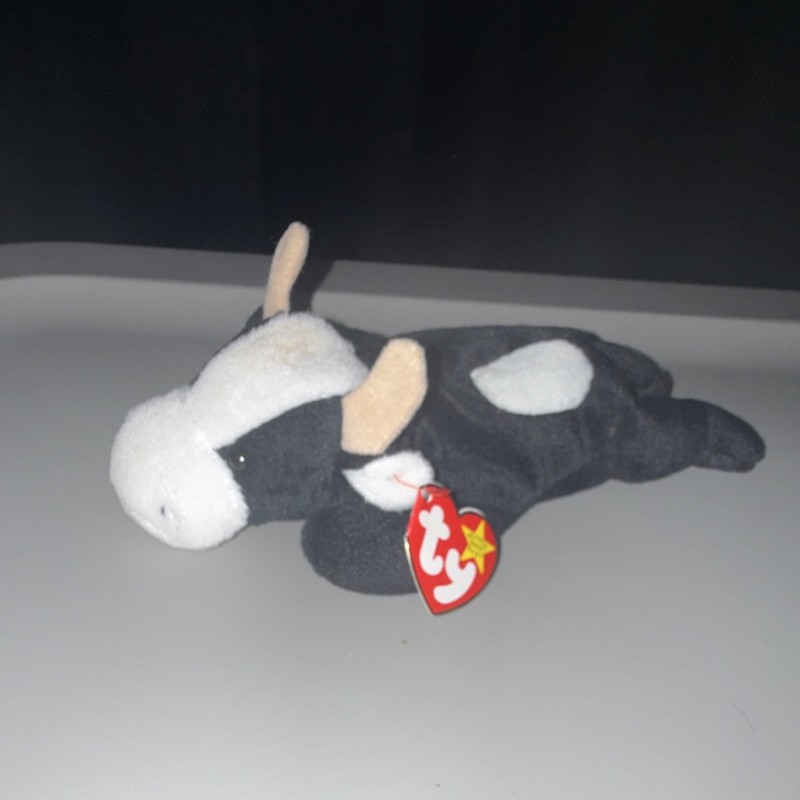 Ty Daisy Cow - Beanie Baby Retired Plush Toy 1994 with Tag
