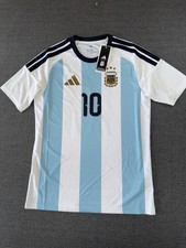 Adidas Argentina Messi #10 Home Soccer Jersey Men’s Medium NWT White Blue