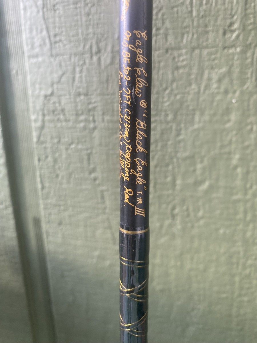 black eagle fishing pole 6.6 eagle claw Black Eagle T.M. III 7' fishing rod