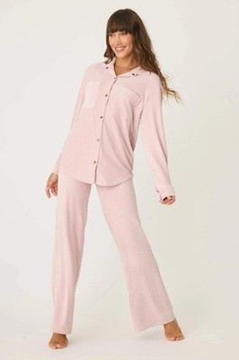PJ Salvage Pink Clay Winter Classics Long Pajama Set RQWCLS1/RQWCP*