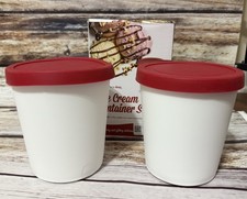 Home Ice Cream Freezer Storage Containers Set of 2 with Silicone Lids StarPack