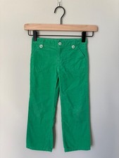Lilly Pulitzer Girls Corduroy Utility Carpenter Straight-Leg Pants Kids 5 Green