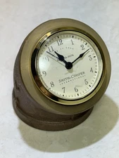 Vintage Smith Cooper International Advertising Clock w/ 2” Brass 45 Degree Elbow
