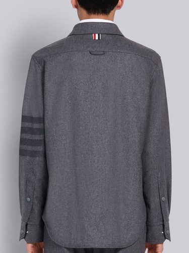 Thom Browne FLANNEL 4-BAR SHIRT JACKET SIZE 3 Exellent Condition - Picture 13 of 14