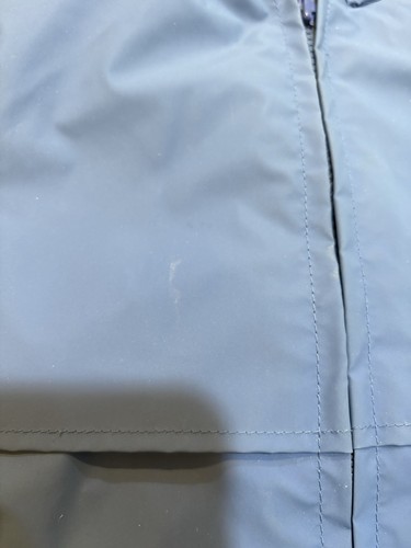LL Bean PVC Damen Large Blau Regen Slicker Jacke Mantel Full Zip Kapuze - Bild 9 von 12