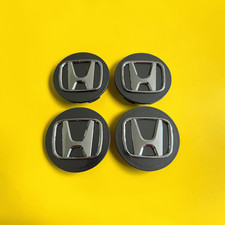 Honda Gray Wheel Center Caps Chrome Logo 69mm Hubcaps Set 4 For Accord Civic Crv Honda Gray Wheel Center Caps Chrome Logo 69mm Hubcaps Set 4 For Accord Civic Crv