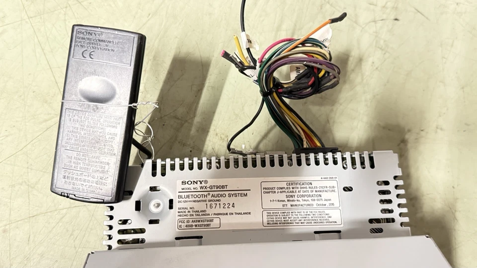 Sony WX-GT90BT Bluetooth Car Stereo Double DIN USB AUX iPod iPhone Android - Image 2 of 4