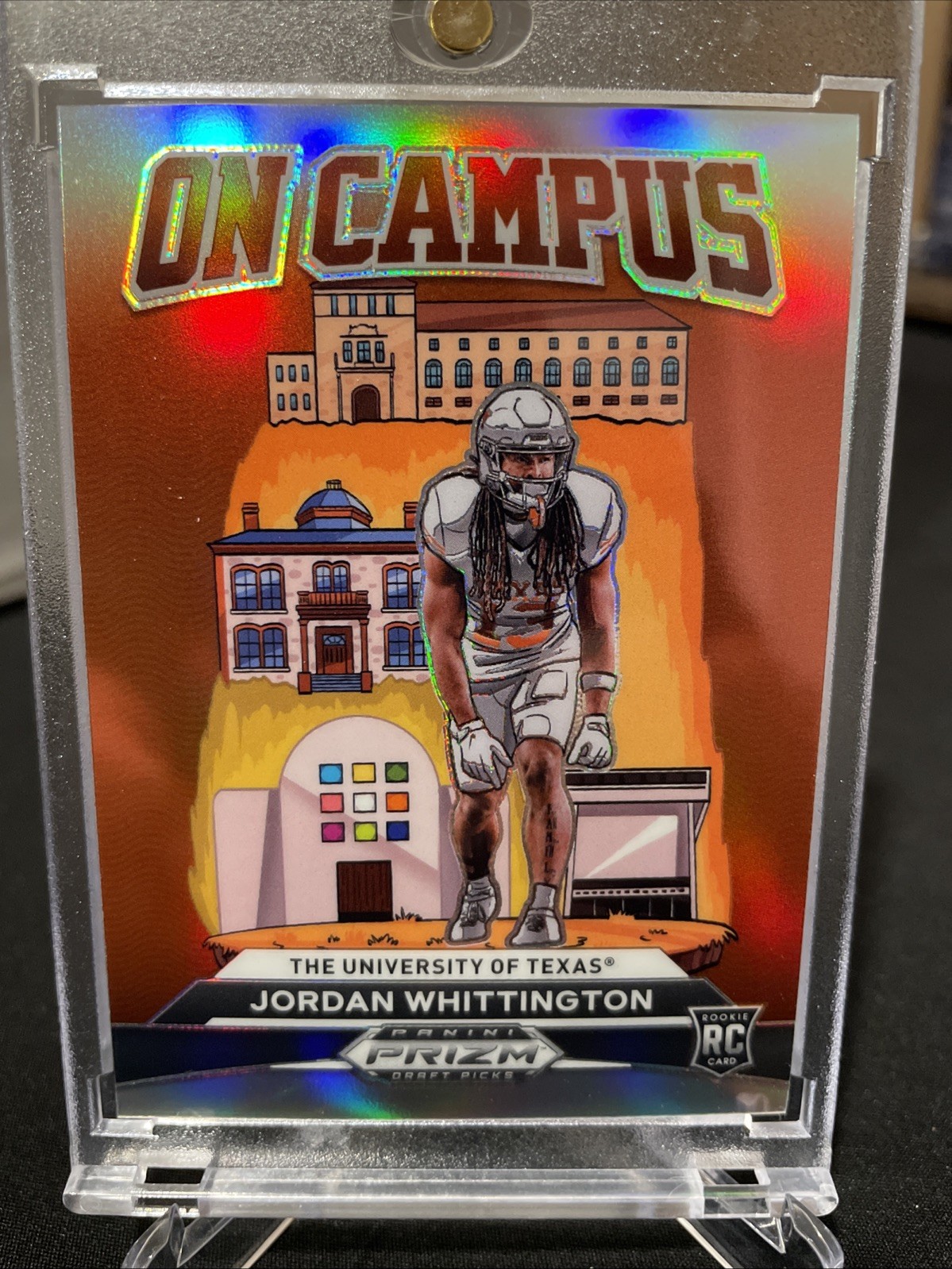2024 Prizm Draft Picks On Campus Jordan Whittington Case Hit! Rams Football Card