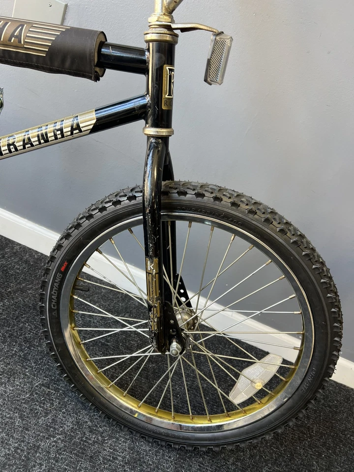 Ross Piranha Old School BMX Bike 20” With Gold Rims And Chainrings Original Part - Image 3 of 4