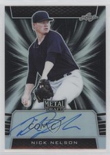 2019 Leaf Metal Draft Black 8/15 Nick Nelson #BA-NN2 Auto 10q4