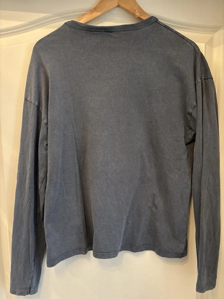 AC/DC Shirt, Langarm Größe 164, grau, Zara