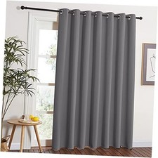 Blackout Patio Sliding Door Curtains 84 inch 100"W x 84"L Pack of 1 Grey