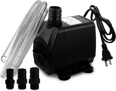 Large Flow: 800Gph（3000L/H）Submersible Pump with 6.5 Ft Tubing, 45Watt Durable F