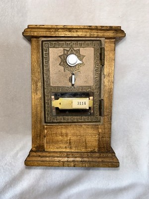 Vintage Post Office Lock Box - Coin Bank Combination Lock - WORKS GREAT -