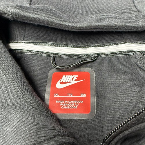 Nike Mens Tech Fleece Windrunner Black Grey Full Zip Hoodie Sz XXL NWT - Picture 6 of 6