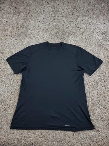 Patagonia Capilene 1 Silkweight T-Shirt Large Herren schwarz Performance Base Layer