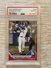 2025 Topps Now Shohei Ohtani #238 Red 5/5 PSA 10 POP 1 BOOK END MLB WORLD SERIES