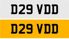 D29 VDD DAV DAVY DAVE DAVID DAVYS DAVIS DAVINA DVD PREFIX PRIVATE NUMBER PLATE