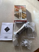 Williams Sonoma Kuhn Rikon COOKIE PRESS w/Nozzles & Disks NEW Christmas Cookies