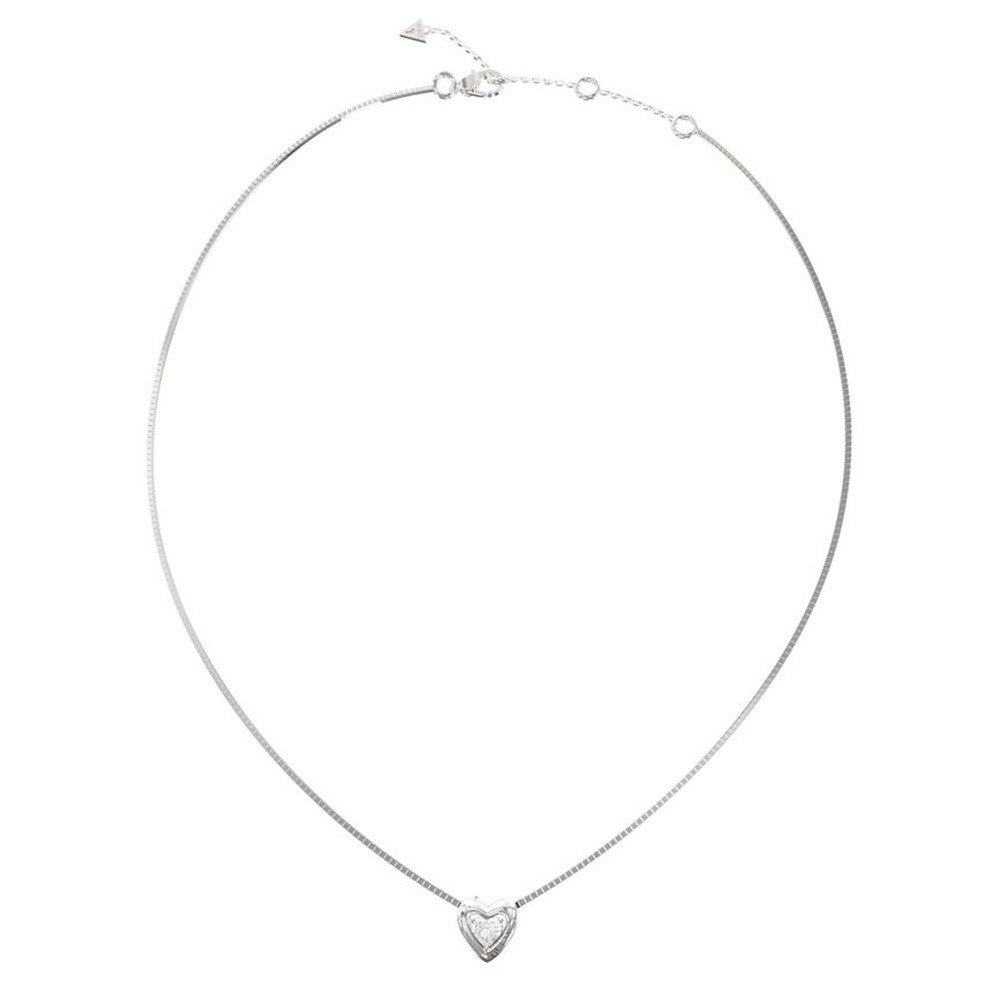 Guess Necklace UBN06016RH Heart Crystal Pendant and Chain RRP £55.00
