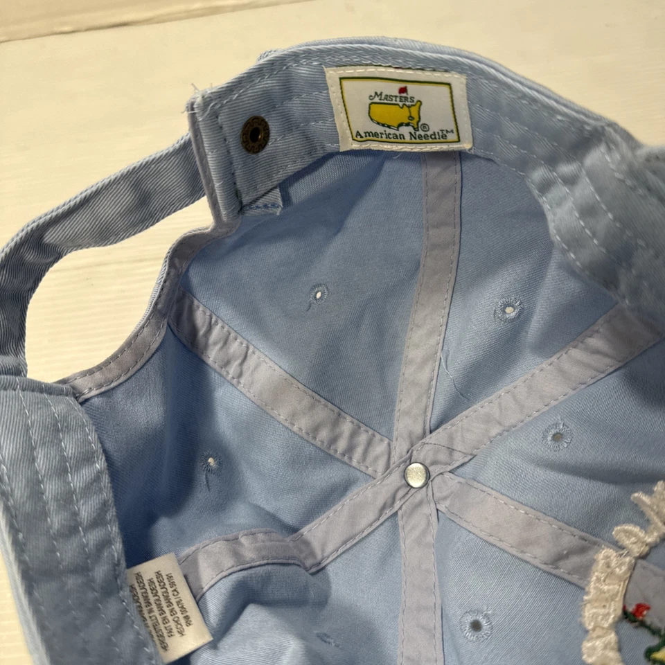 Gorra Masters Tournament con correa trasera para hombre azul PGA Golf 2022 Augusta National Foto 3 de 4