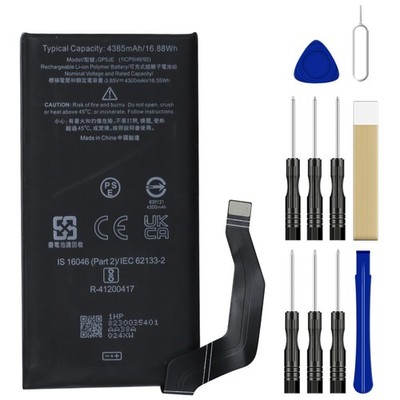 Replacement Battery for Google Pixel 7a GWKK3 GP5JE (1ICP6/48/92) 4385mAh