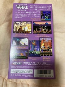Warlock Super Famicom SFC Acclaim Japan SHVC-AWAJ Unused Unopened CIB NM NTSC-J