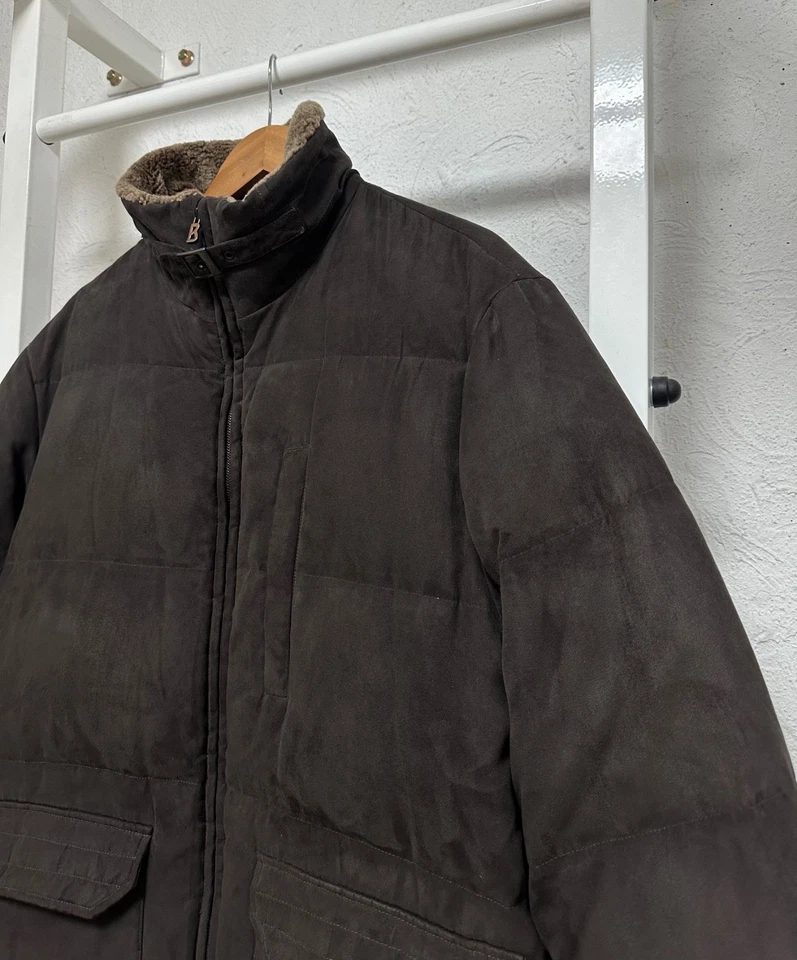 Bogner Men’s Suede Down Jacket Brown Size M - Image 2 of 4