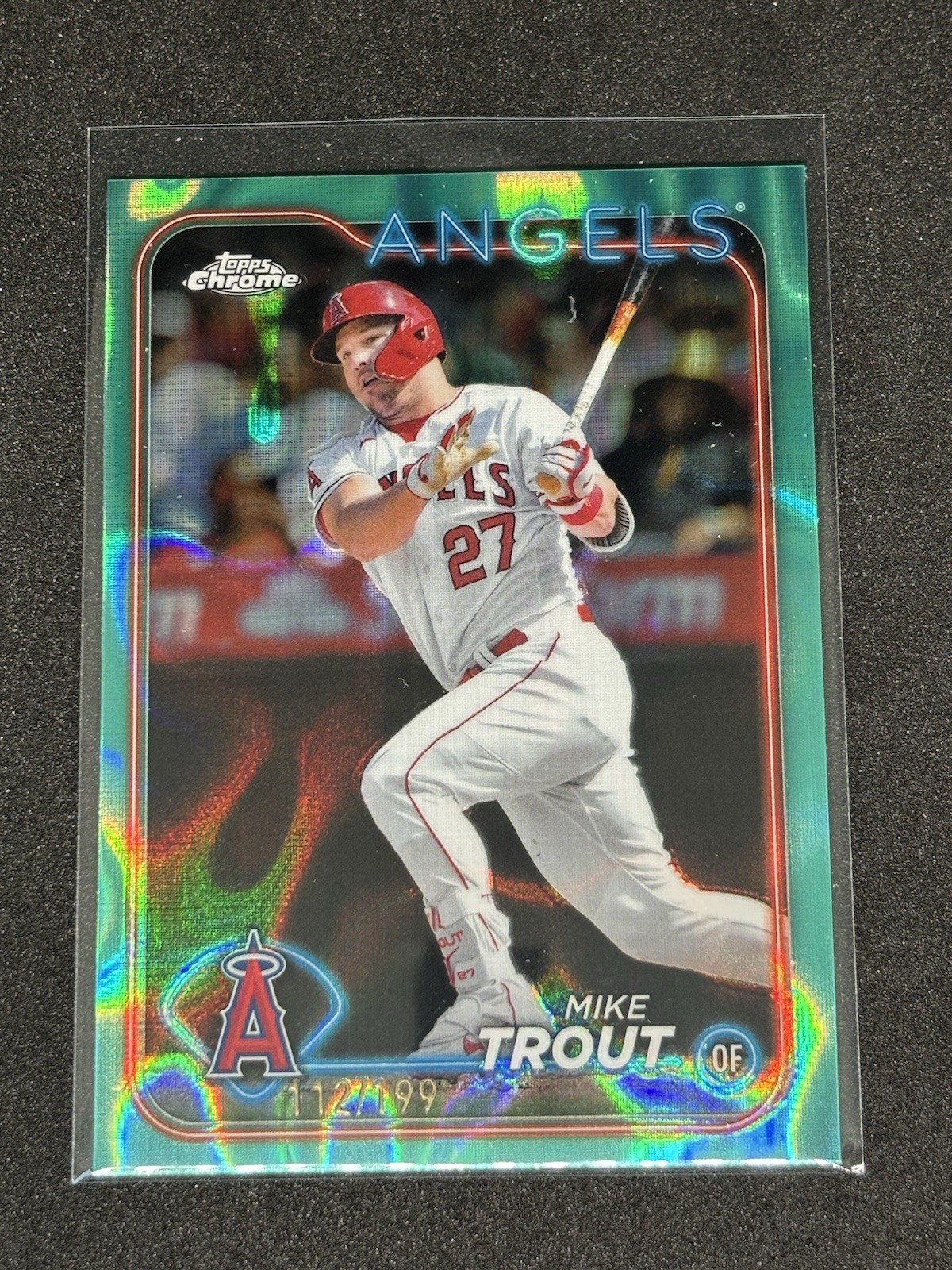 2024 Topps Chrome - Mike Trout #200 Aqua Lava Refractor /199