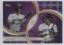2024 Topps Dynamic Duals Amethyst Foil 20/50 Sal Frelick Christian Yelich 0bt4