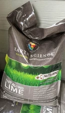 Earth Science Fast Acting Lime 5000 sq ft 25 lb New Sealed Free Fast Ship 